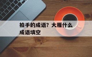 拍手的成语？大雁什么成语填空