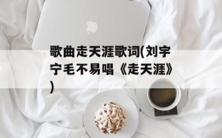 歌曲走天涯歌词(刘宇宁毛不易唱《走天涯》)