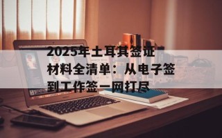 2025年土耳其签证材料全清单：从电子签到工作签一网打尽