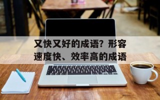又快又好的成语？形容速度快、效率高的成语