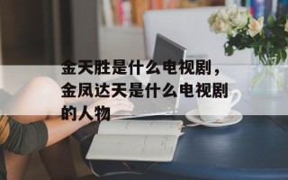 金天胜是什么电视剧，金凤达天是什么电视剧的人物