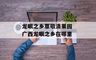 龙眼之乡覃敬清果园 广西龙眼之乡在哪里