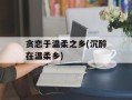 贪恋于温柔之乡(沉醉在温柔乡)