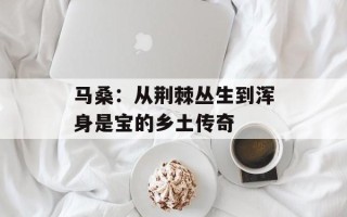 马桑：从荆棘丛生到浑身是宝的乡土传奇