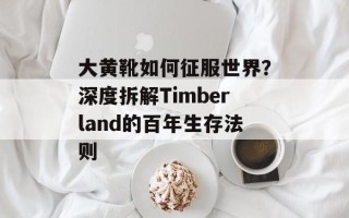 大黄靴如何征服世界？深度拆解Timberland的百年生存法则
