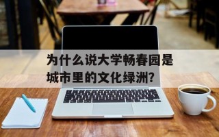 为什么说大学畅春园是城市里的文化绿洲？
