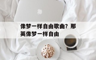 像梦一样自由歌曲？那英像梦一样自由