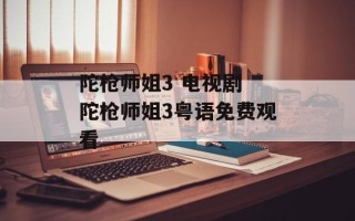 陀枪师姐3 电视剧 陀枪师姐3粤语免费观看