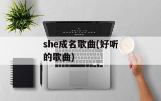 she成名歌曲(好听的歌曲)