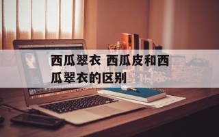 西瓜翠衣 西瓜皮和西瓜翠衣的区别