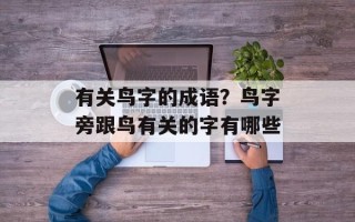 有关鸟字的成语？鸟字旁跟鸟有关的字有哪些