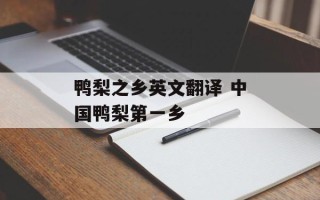 鸭梨之乡英文翻译 中国鸭梨第一乡