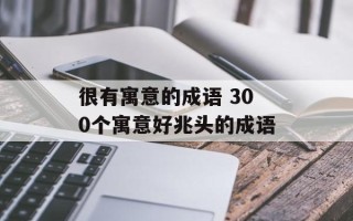 很有寓意的成语 300个寓意好兆头的成语