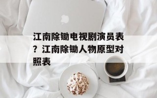 江南除锄电视剧演员表？江南除锄人物原型对照表
