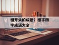 棚开头的成语？棚字四字成语大全