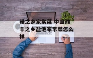 诺之乡家常菜 中国滩羊之乡盐池家常菜怎么样