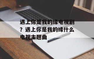 遇上你是我的缘电视剧？遇上你是我的缘什么电视主题曲