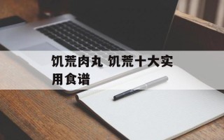 饥荒肉丸 饥荒十大实用食谱