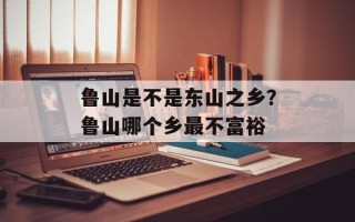 鲁山是不是东山之乡？鲁山哪个乡最不富裕