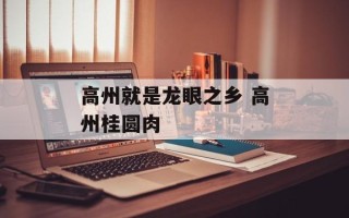 高州就是龙眼之乡 高州桂圆肉