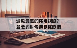 遇见最美的你电视剧？最美的时候遇见你剧情