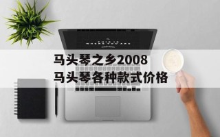 马头琴之乡2008 马头琴各种款式价格
