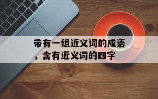 带有一组近义词的成语，含有近义词的四字