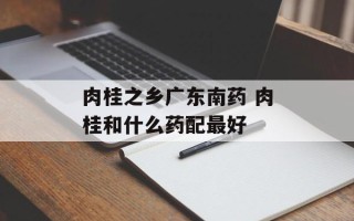 肉桂之乡广东南药 肉桂和什么药配最好