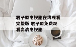 君子盟电视剧在线观看完整版 君子盟免费观看高清电视剧