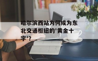 哈尔滨西站为何成为东北交通枢纽的'黄金十字'？