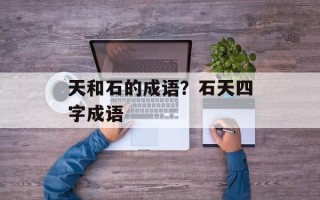 天和石的成语？石天四字成语