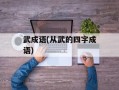 武成语(从武的四字成语)