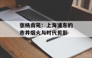 张杨南苑：上海浦东的市井烟火与时代剪影