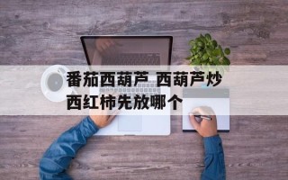 番茄西葫芦 西葫芦炒西红柿先放哪个