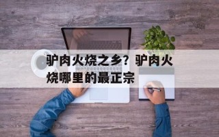 驴肉火烧之乡？驴肉火烧哪里的最正宗