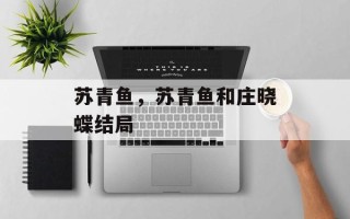 苏青鱼，苏青鱼和庄晓蝶结局