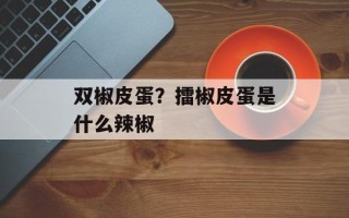 双椒皮蛋？擂椒皮蛋是什么辣椒