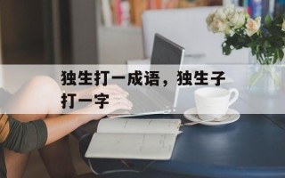 独生打一成语，独生子打一字