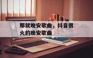 那就晚安歌曲，抖音很火的晚安歌曲