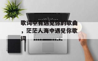 歌词中有遇见你的歌曲，茫茫人海中遇见你歌词