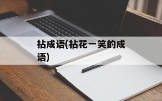 拈成语(拈花一笑的成语)