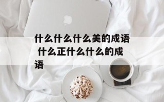 什么什么什么美的成语 什么正什么什么的成语