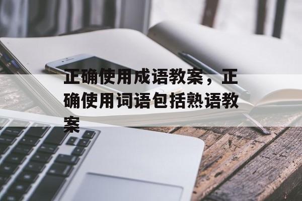 正确使用成语教案，正确使用词语包括熟语教案-第1张图片-