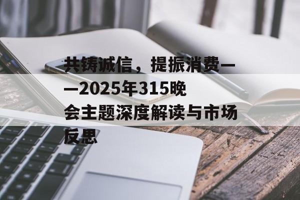 共铸诚信，提振消费——2025年315晚会主题深度解读与市场反思-第1张图片-
